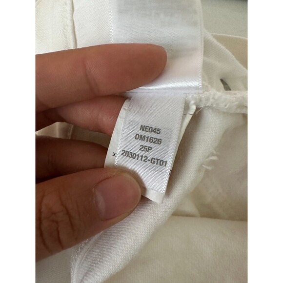 Madewell The Petite Mid-Rise Perfect Vintage Straight Jean in Tile White Sz 25P - Picture 11 of 11